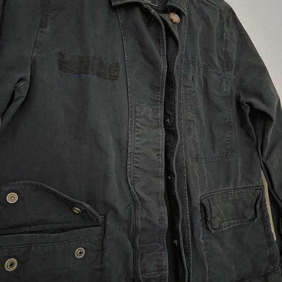 Abercrombie & Fitch Navy Blue Utility Jacket - Picture 5 of 6
